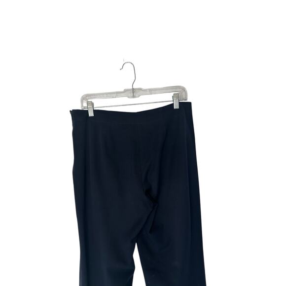 Talbots Pants Navy Classic Side Zip Office Work Straight Leg Trousers Size 8 - Picture 7 of 12